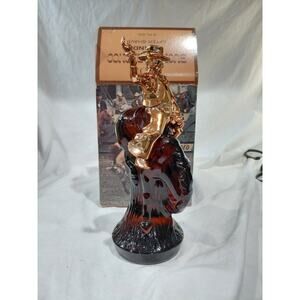VINTAGE AVON BUCKING BRONCO OLAN AFTER SHAVE HORSE BOTTLE, Full, Box
